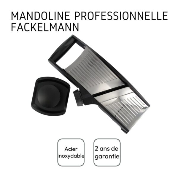 TopCuisson 685506 Mandoline professionnelle, mandoline manuelle, tranche légumes, mandoline pour légumes, mandoline de cuisine – Image 4