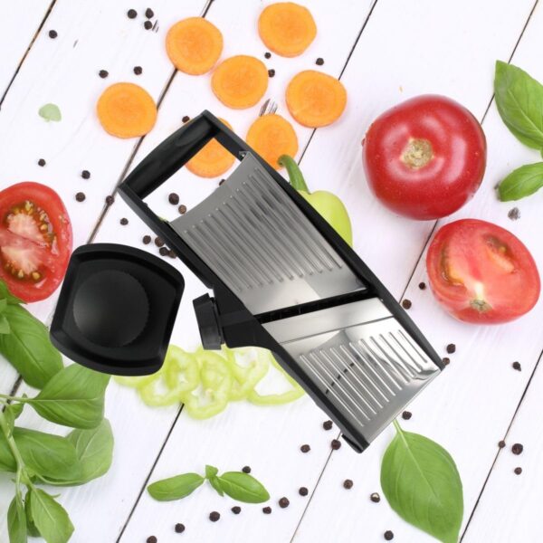 TopCuisson 685506 Mandoline professionnelle, mandoline manuelle, tranche légumes, mandoline pour légumes, mandoline de cuisine – Image 6